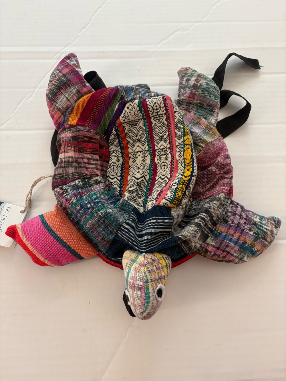 NWT Sea Turtle Kids Backpack Multi Patchwork Bag TRADE OF HOPE Handcrafted